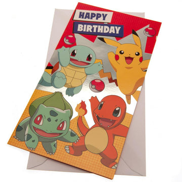 Pokemon Birthday Card - Officially licensed merchandise.