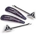 Harry Potter Hair Clips Deathly Hallows - Officially licensed merchandise.