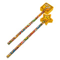 Super Mario 2pk Pencil & Topper Set - Officially licensed merchandise.