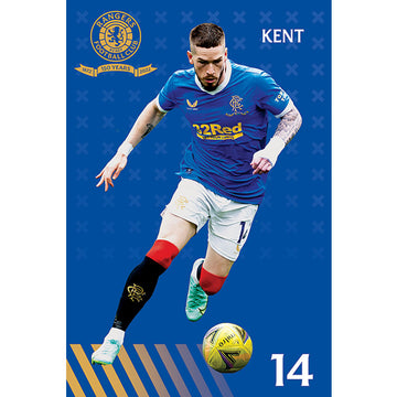 Rangers FC Poster Kent 8 - Officially licensed merchandise.