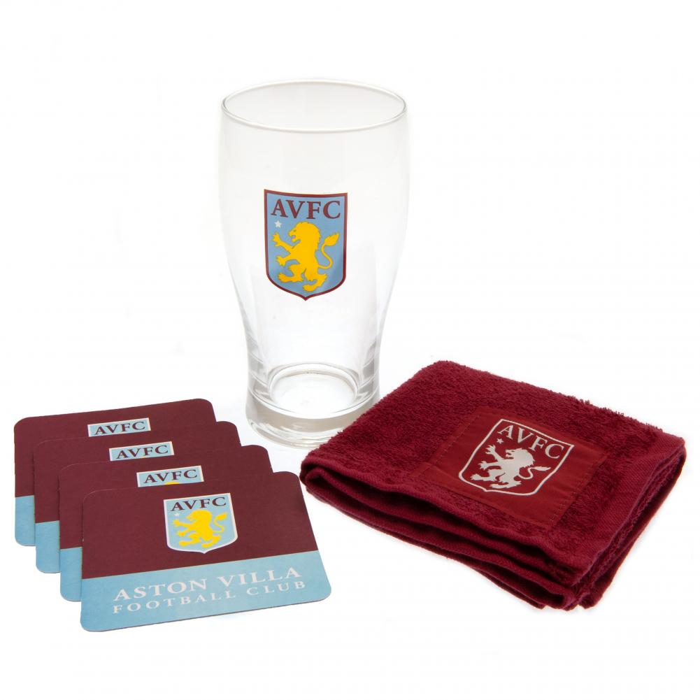 Aston Villa FC Mini Bar Set - Officially licensed merchandise.