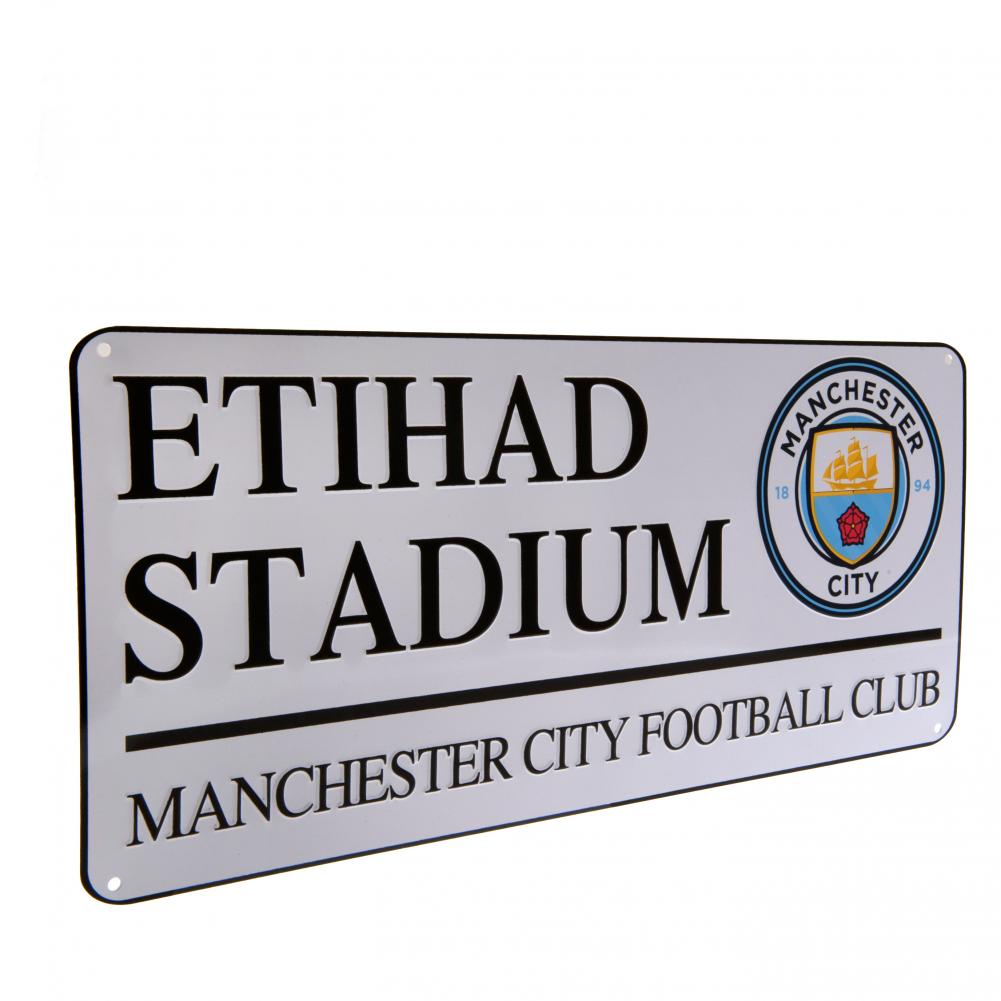 Manchester City FC Street Sign - Officially licensed merchandise.