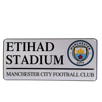 Manchester City FC Street Sign - Officially licensed merchandise.