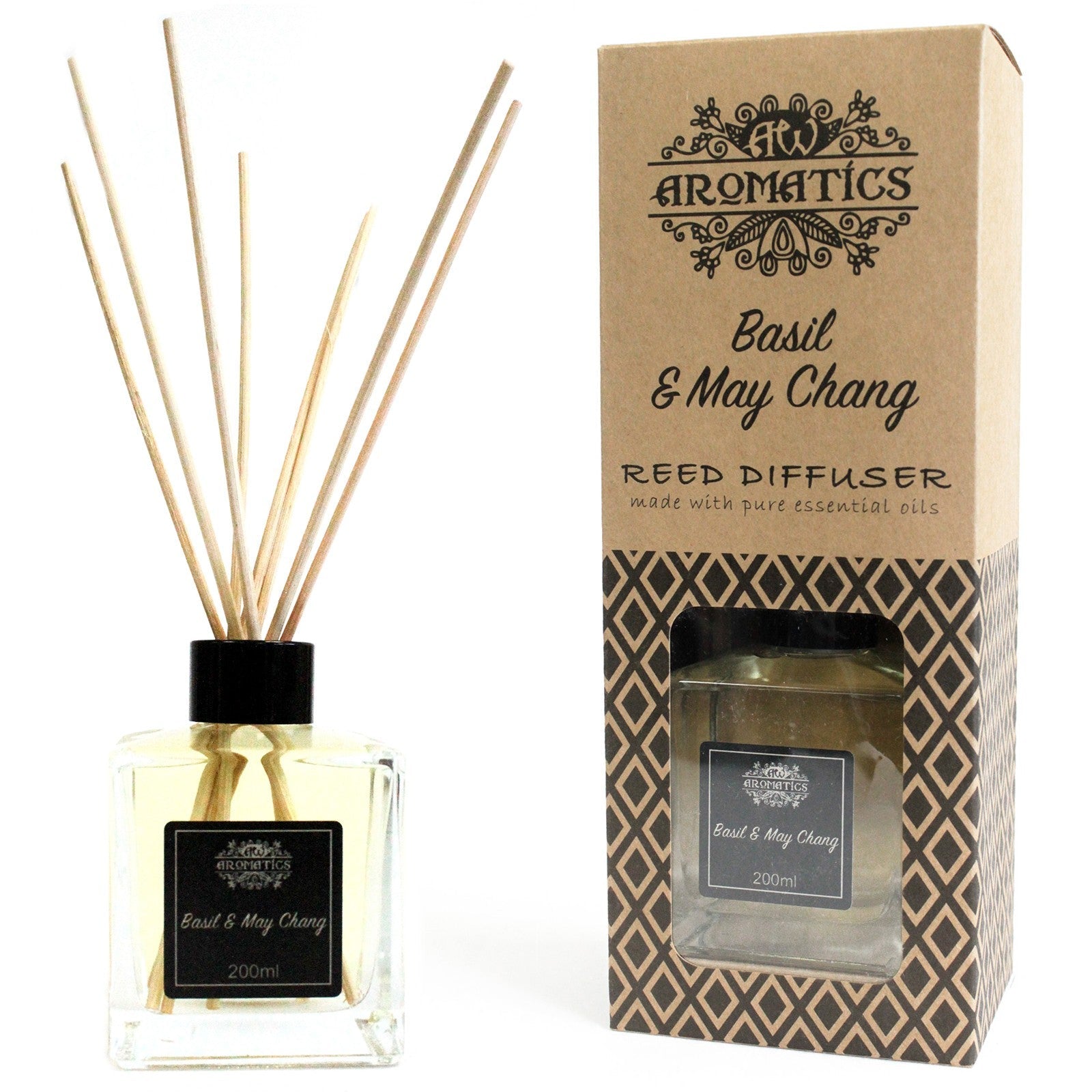 200ml Basil & Maychang Essential Oil Reed Diffuser - £36.7 - 
