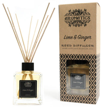 200ml Lime & Ginger Essential Oil Reed Diffuser - £37.0 - 