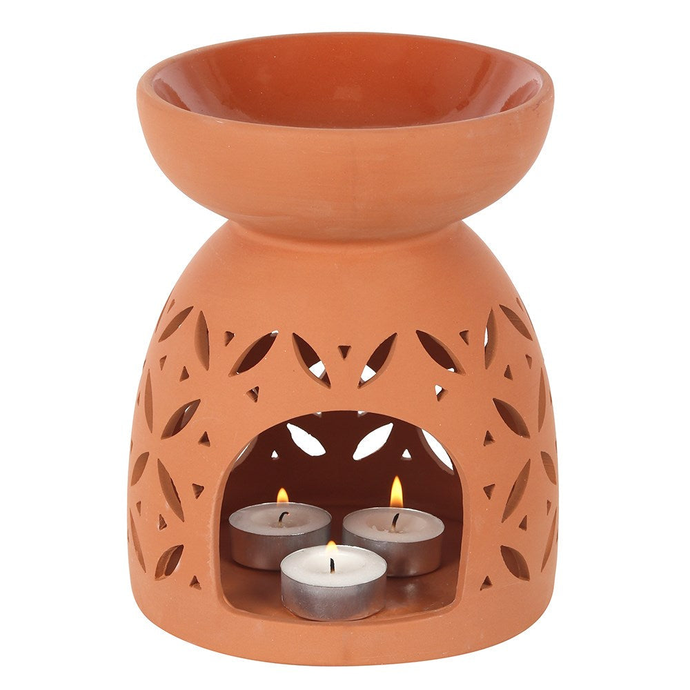 20cm Large Terracotta Oil Burner-