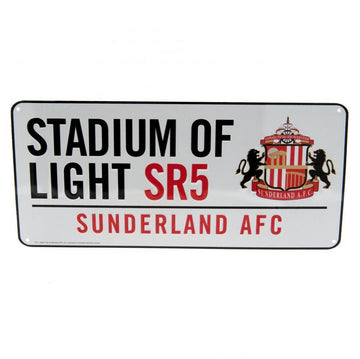 Sunderland AFC Street Sign - Officially licensed merchandise.