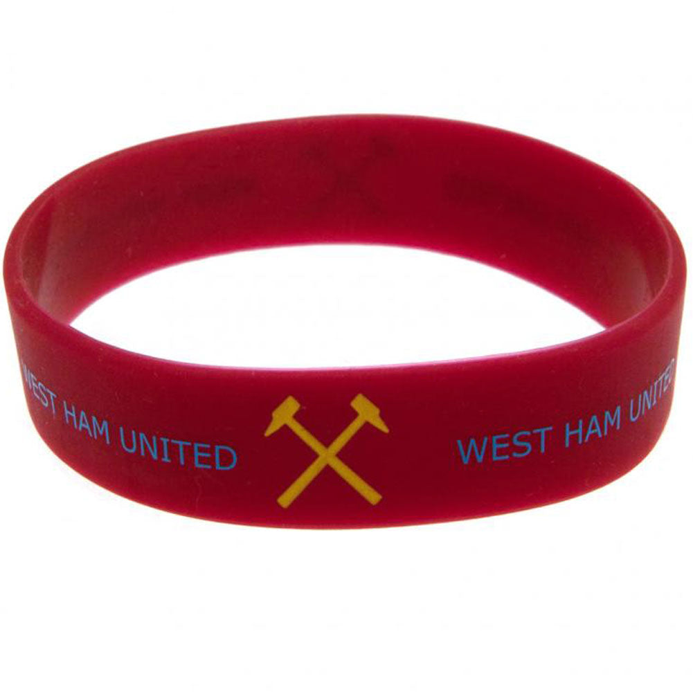 West Ham United FC Silicone Wristband - Officially licensed merchandise.