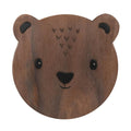 26cm Children's Wooden Bear Stool-Stools, Furniture