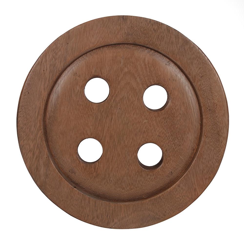 26cm Children's Wooden Button Stool - £39.99 - Stools, Furniture 