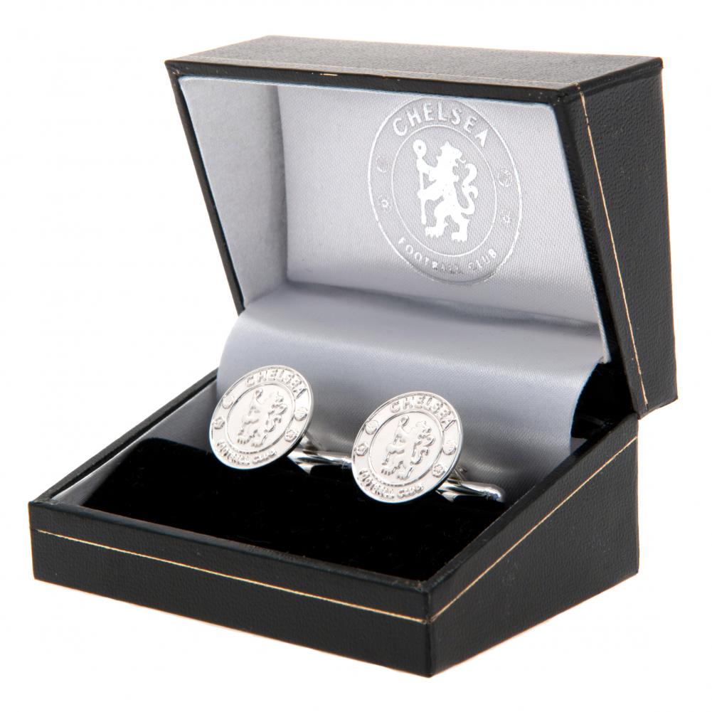 Chelsea FC Sterling Silver Cufflinks - Officially licensed merchandise.