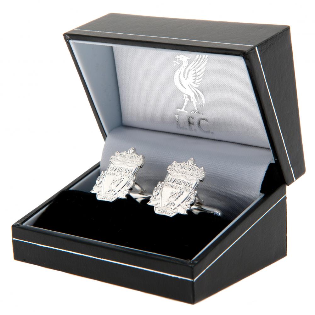 Liverpool FC Sterling Silver Cufflinks - Officially licensed merchandise.