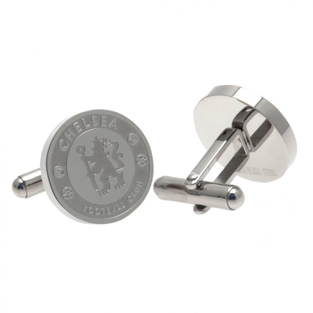 Chelsea FC Stainless Steel Formed Cufflinks - Officially licensed merchandise.