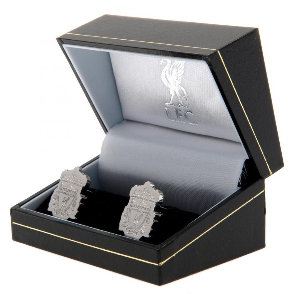 Liverpool FC Stainless Steel Formed Cufflinks CR - Officially licensed merchandise.