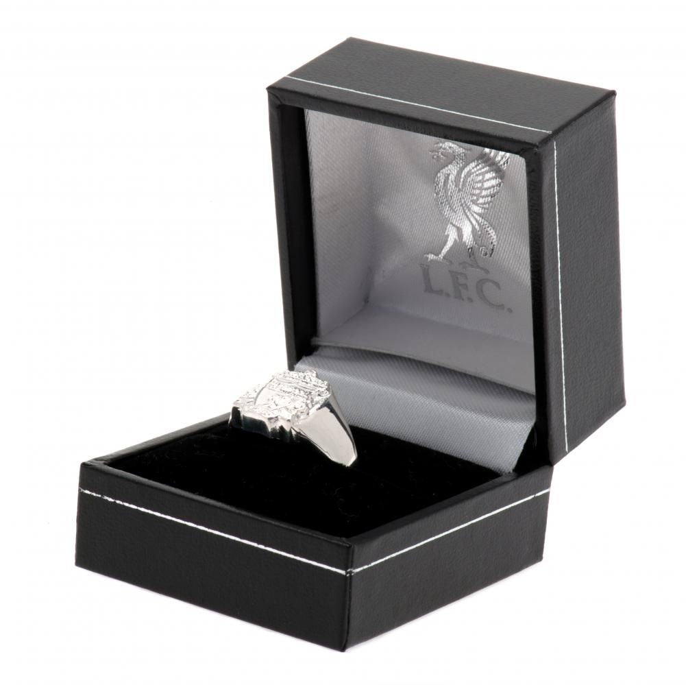 Liverpool FC Sterling Silver Ring Small - Officially licensed merchandise.