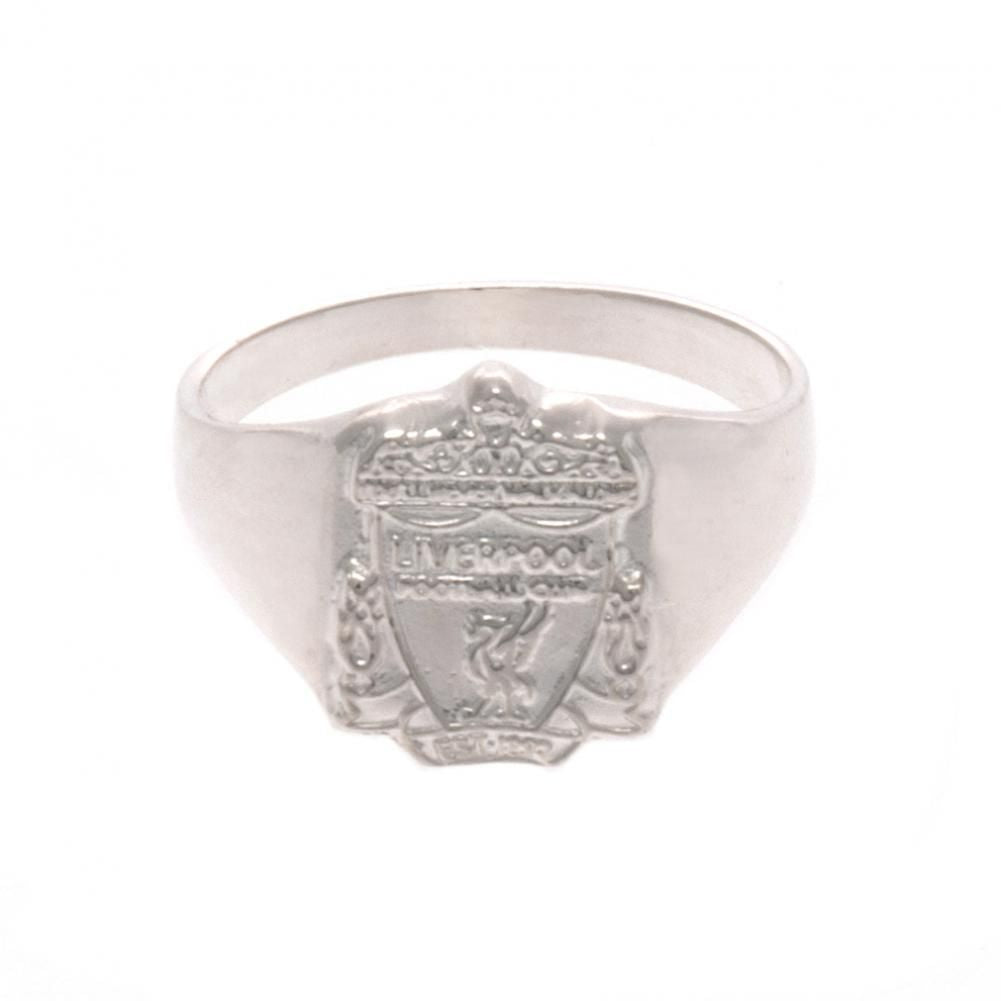 Liverpool FC Sterling Silver Ring Small - Officially licensed merchandise.