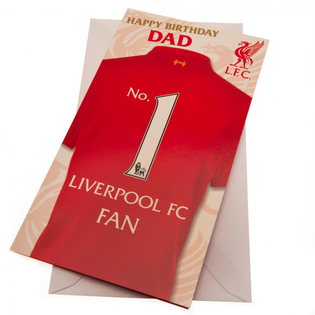 Liverpool FC Birthday Card Dad - Officially licensed merchandise.