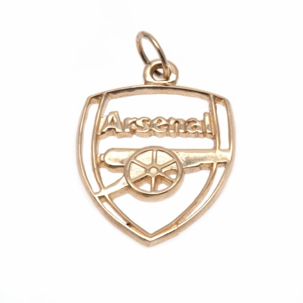 Arsenal FC 9ct Gold Pendant Crest - Officially licensed merchandise.