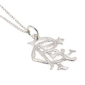 Rangers FC Sterling Silver Pendant & Chain Large - Officially licensed merchandise.