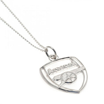 Arsenal FC Sterling Silver Pendant & Chain CR - Officially licensed merchandise.