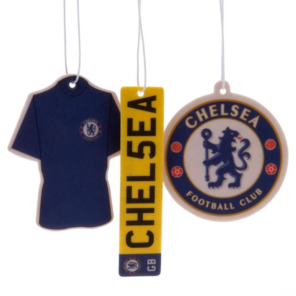 Chelsea FC 3pk Air Freshener - Officially licensed merchandise.