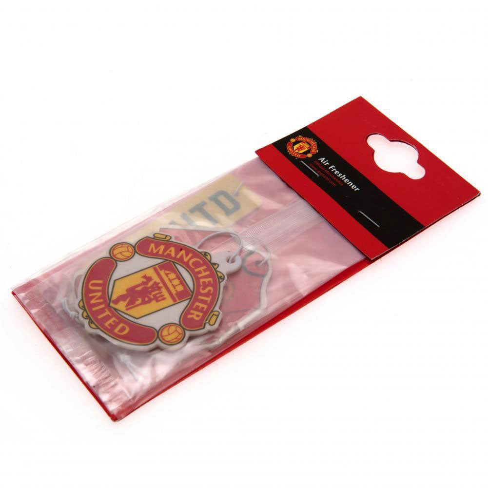 Manchester United FC 3pk Air Freshener - Officially licensed merchandise.