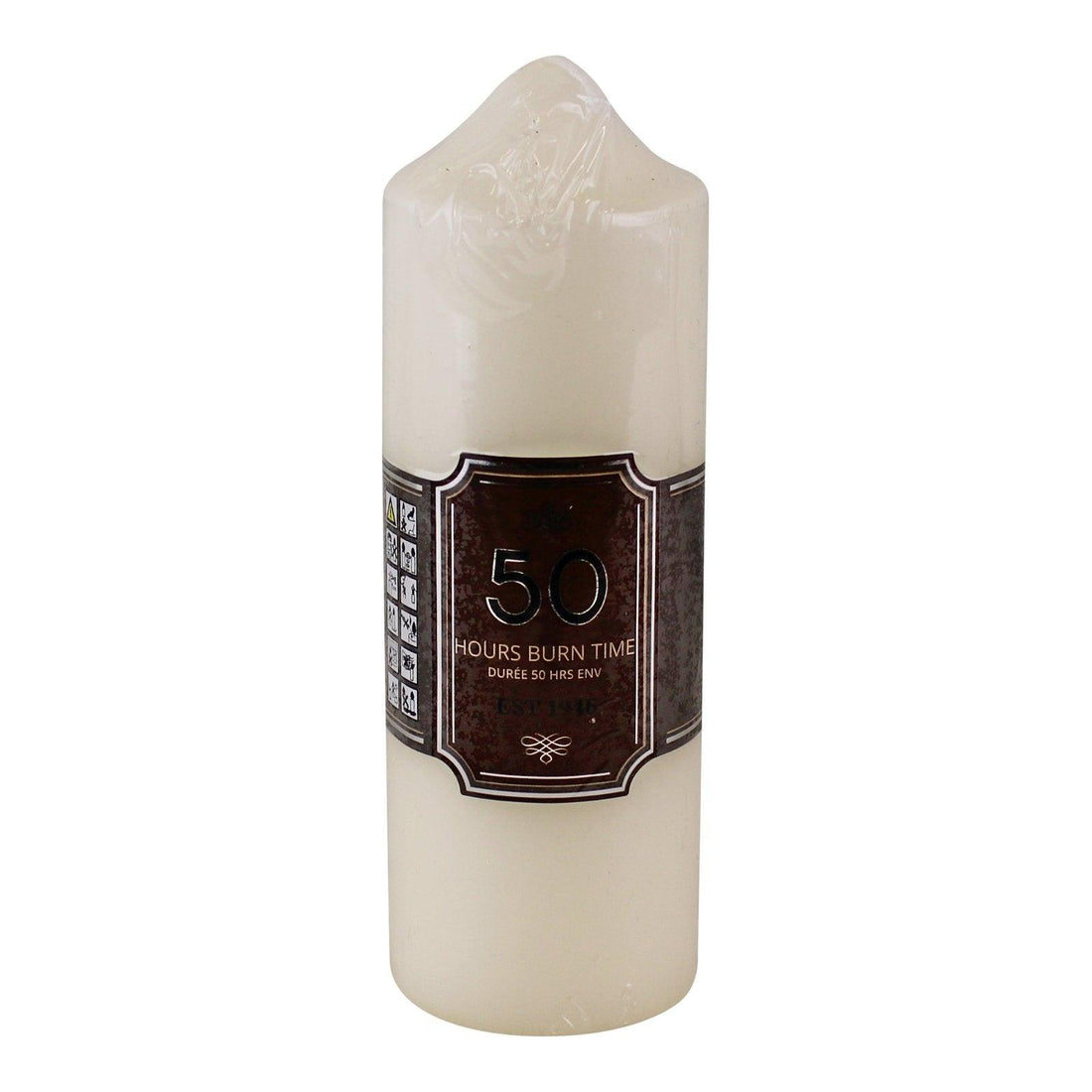 50 Hour Burn Time Pillar Candle - £12.99 - Candles 