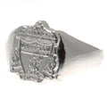 Liverpool FC Silver Plated Crest Ring Medium - Officially licensed merchandise.