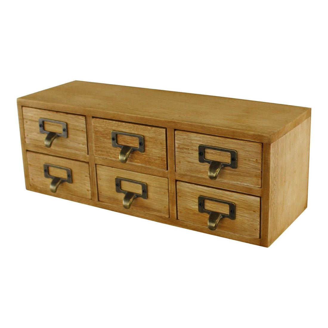 6 Drawer Double Level Small Storage Unit, Trinket Drawers - £52.99 - Trinket Drawers 