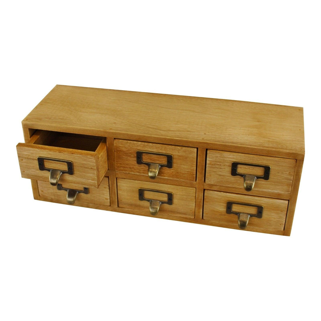 6 Drawer Double Level Small Storage Unit, Trinket Drawers - £52.99 - Trinket Drawers 