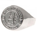 Chelsea FC Silver Plated Crest Ring Medium - Officially licensed merchandise.