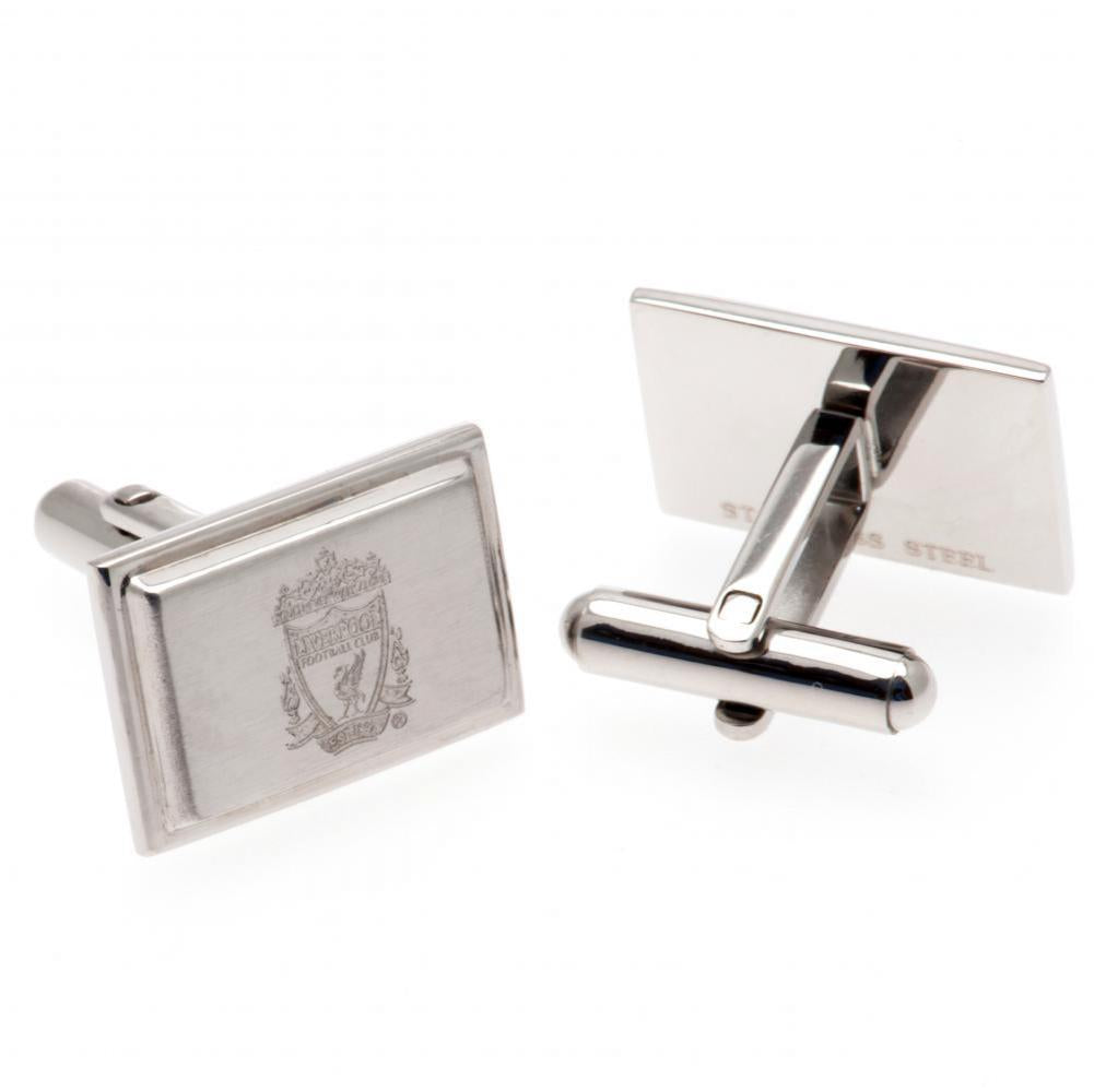 Liverpool FC Stainless Steel Cufflinks - Officially licensed merchandise.