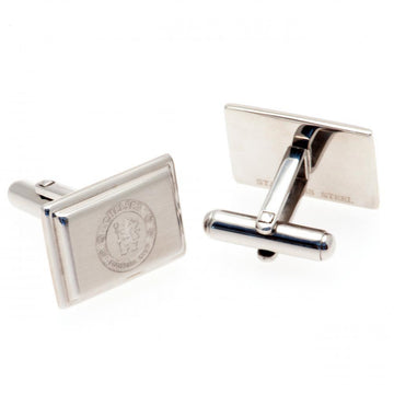 Chelsea FC Stainless Steel Cufflinks - Officially licensed merchandise.