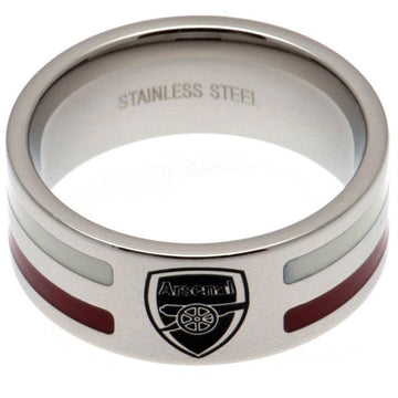 Arsenal FC Colour Stripe Ring Medium - Officially licensed merchandise.