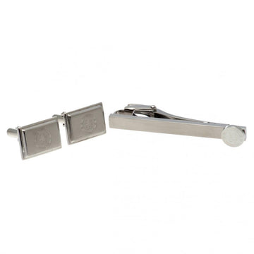 Chelsea FC Tie Slide & Cufflink Set - Officially licensed merchandise.