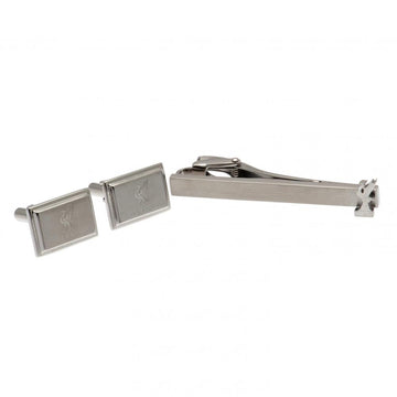 Liverpool FC Tie Slide & Cufflink Set - Officially licensed merchandise.