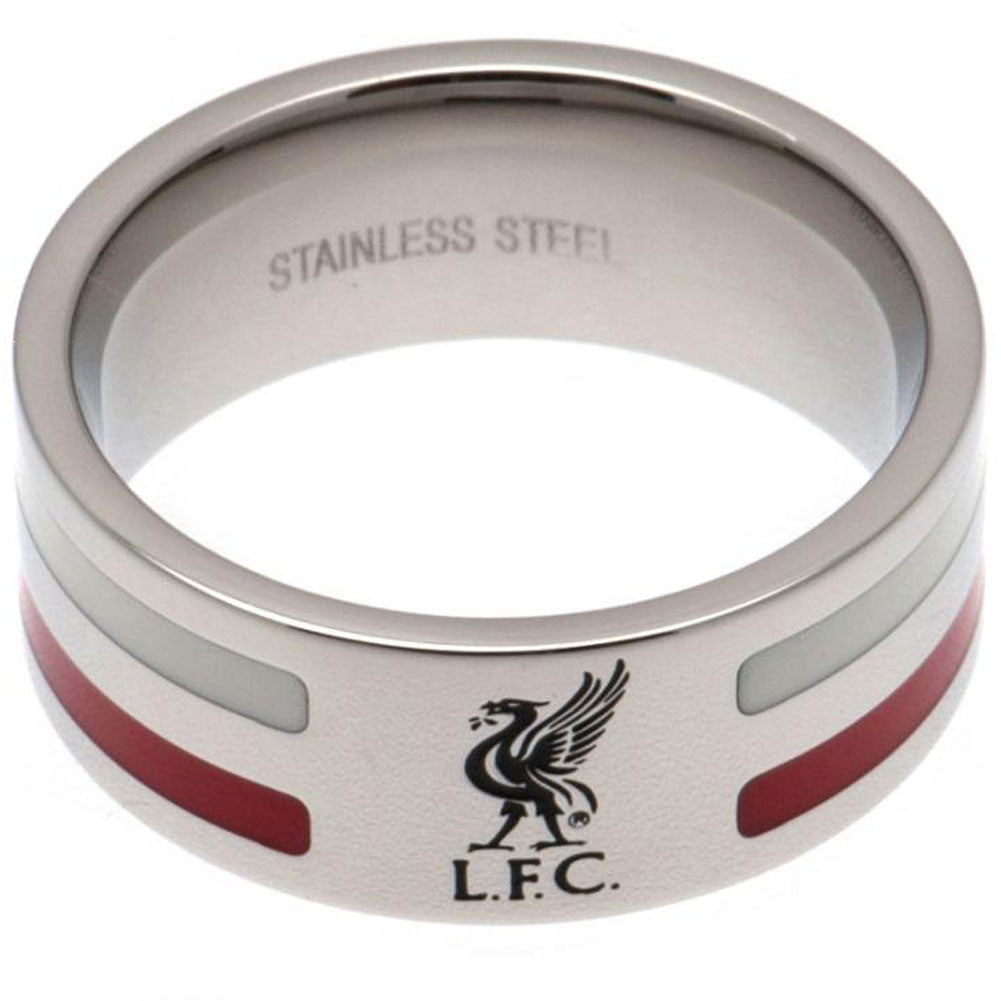 Liverpool FC Colour Stripe Ring Small - Officially licensed merchandise.