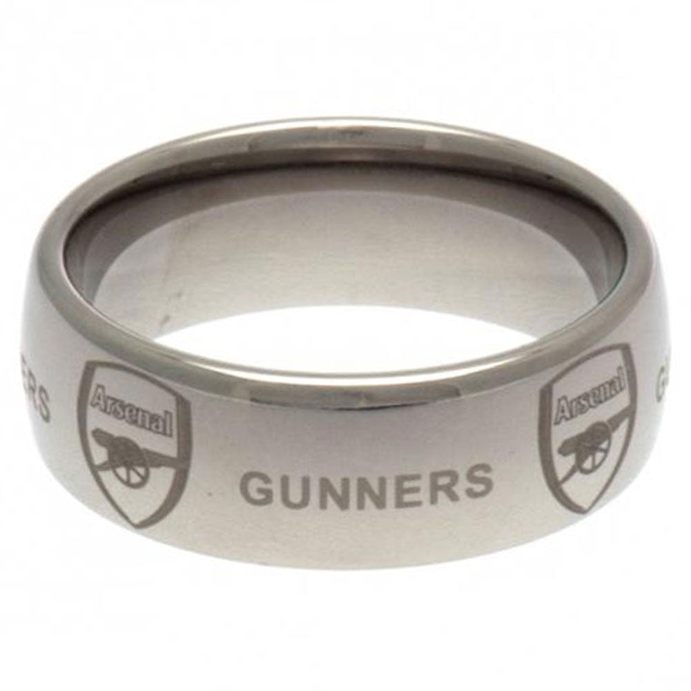 Arsenal FC Super Titanium Ring Medium - Officially licensed merchandise.