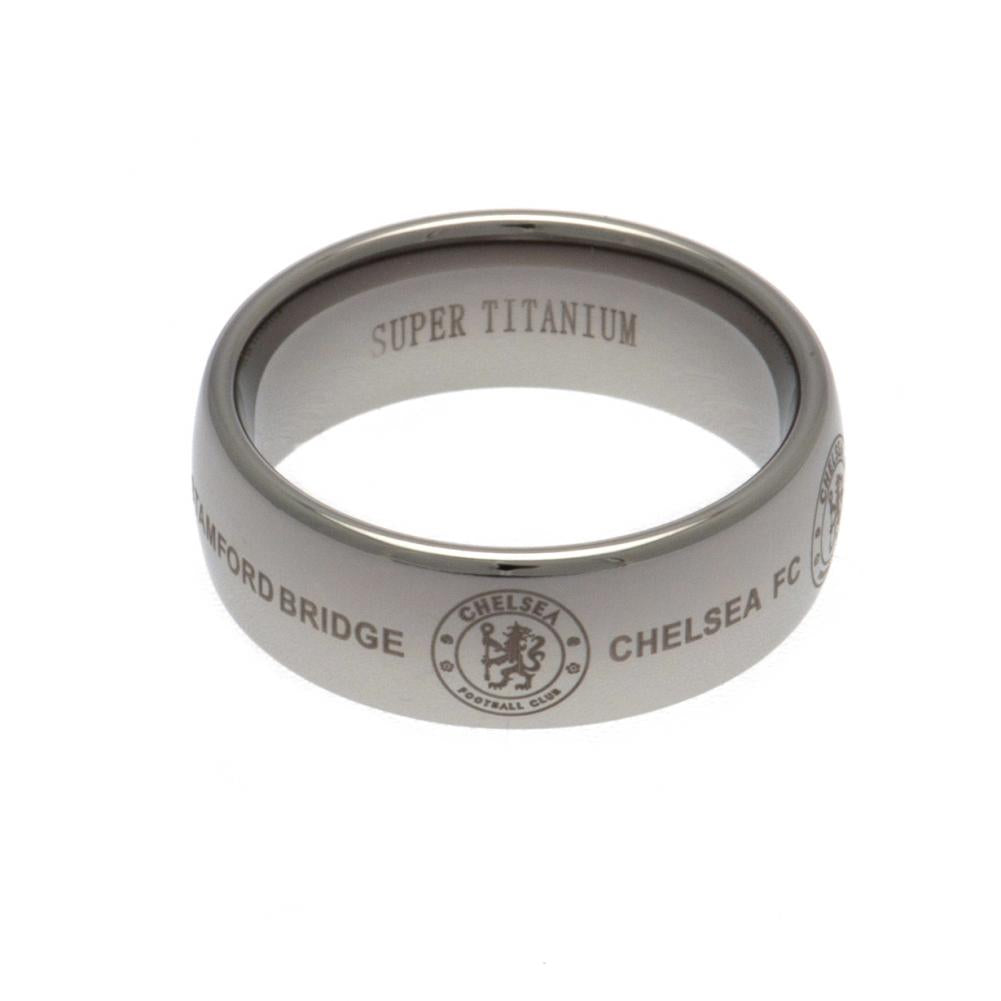 Chelsea FC Super Titanium Ring Large - Officially licensed merchandise.