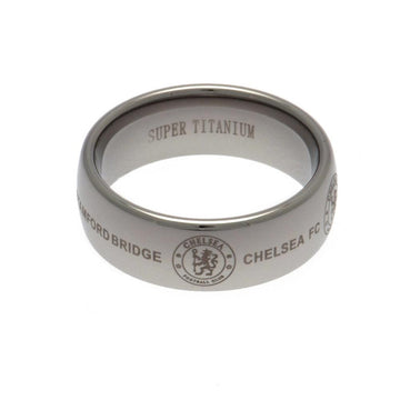 Chelsea FC Super Titanium Ring Large - Officially licensed merchandise.