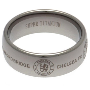 Chelsea FC Super Titanium Ring Small - Officially licensed merchandise.