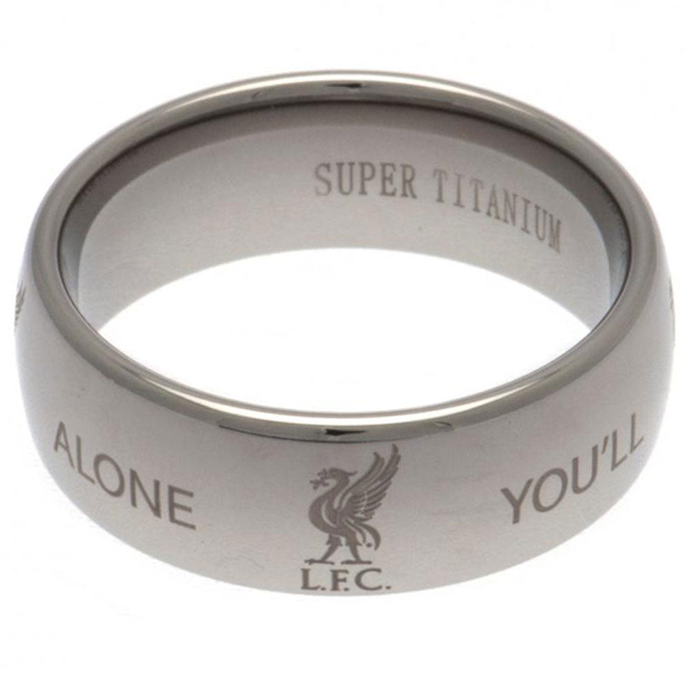 Liverpool FC Super Titanium Ring Large - Officially licensed merchandise.