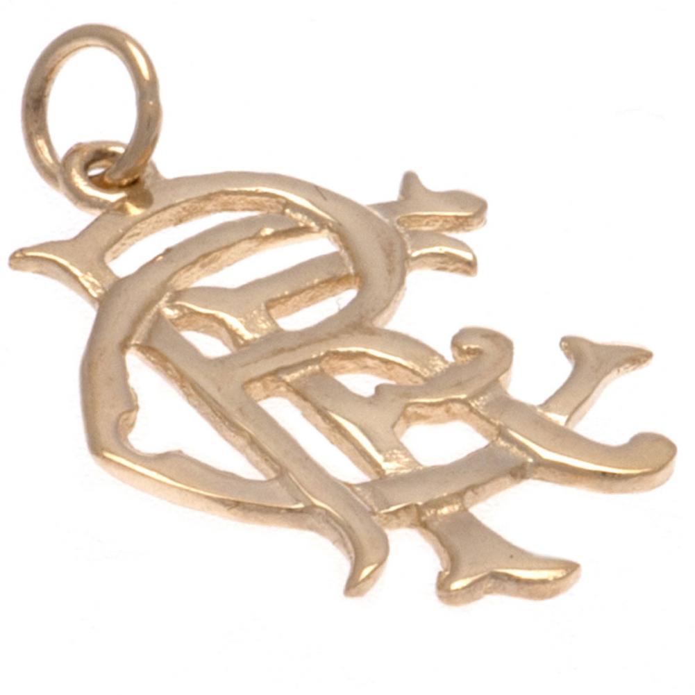 Rangers FC 9ct Gold Pendant Large - Officially licensed merchandise.