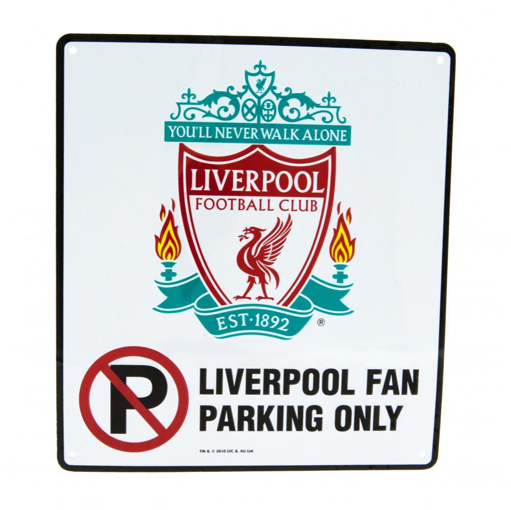 Liverpool FC No Parking Sign - Officially licensed merchandise.