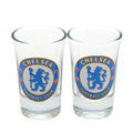 Chelsea FC 2pk Shot Glass Set - Officially licensed merchandise.