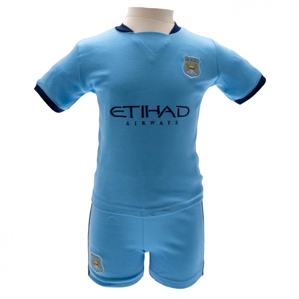 Manchester City FC Shirt & Short Set 9/12 mths NC - Officially licensed merchandise.