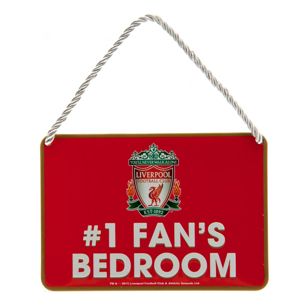 Liverpool FC Bedroom Sign No1 Fan - Officially licensed merchandise.