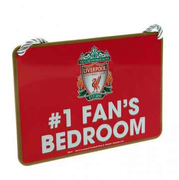 Liverpool FC Bedroom Sign No1 Fan - Officially licensed merchandise.