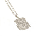 Liverpool FC Silver Plated Pendant & Chain XL - Officially licensed merchandise.