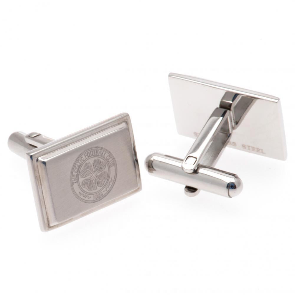 Celtic FC Stainless Steel Cufflinks - Officially licensed merchandise.